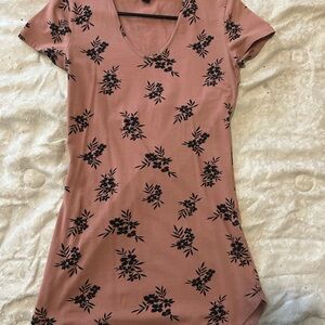 Forever 21 Blush Pink Floral Top